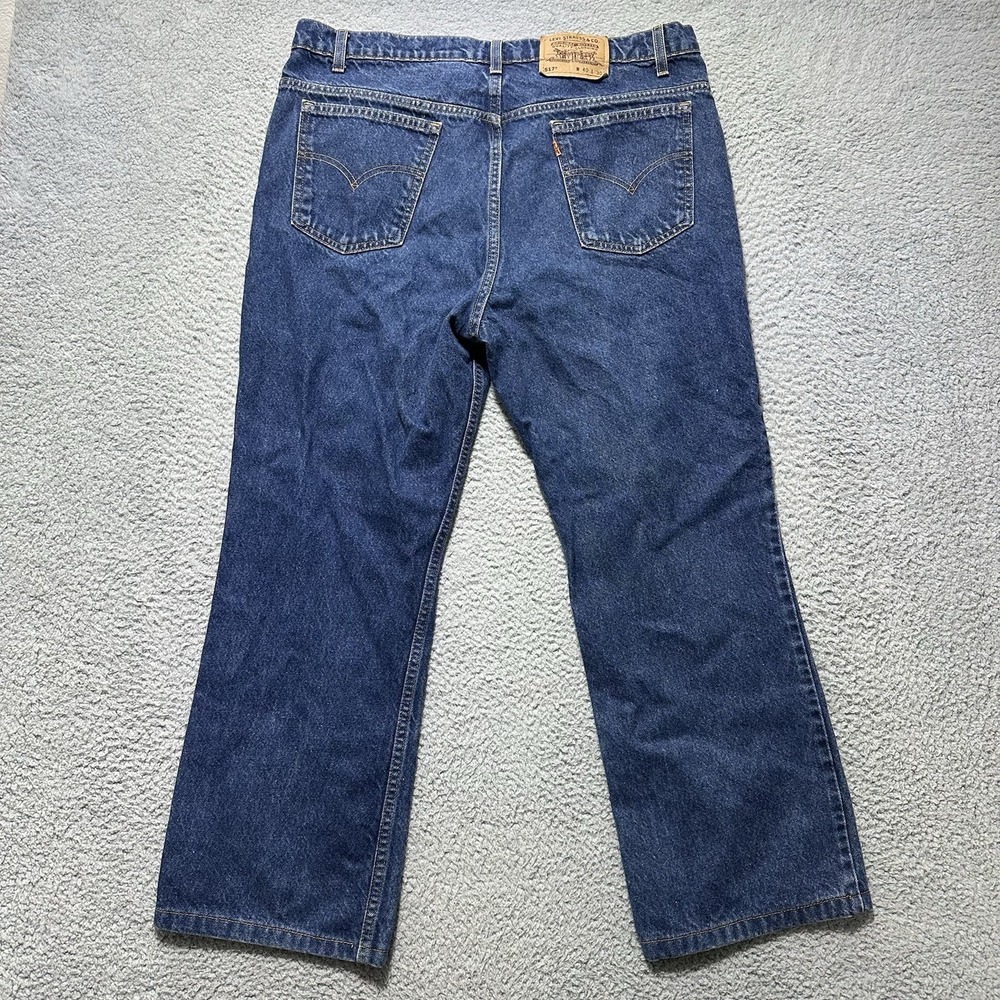 Vintage 1996 Levi's 517 Orange Tab Jeans Men 40x30 Bootcut Puerto Rico USA